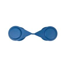 BLUE SINGLE POINT TWIN WHEEL NUT COVER INDICATOR 32MM PKT 10