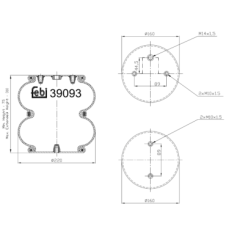 DOUBLE CONVOLUTED AIR SPRING