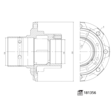 REAR BARE WHEEL HUB ONLY