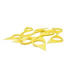 YELLOW DOUBLE POINT TWIN WHEEL NUT INDICATOR 32MM PKT 5
