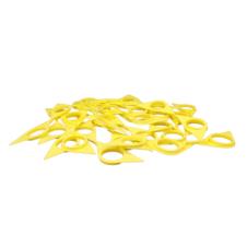 YELLOW DOUBLE POINT TWIN WHEEL NUT INDICATOR 33MM PKT 20