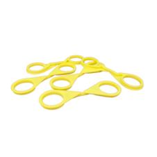 YELLOW SINGLE POINT TWIN WHEEL NUT INDICATOR 33MM PKT 5