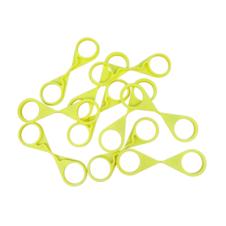 YELLOW SINGLE POINT TWIN WHEEL NUT INDICATOR 33MM PKT 10