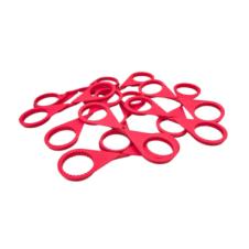 RED SINGLE POINT TWIN WHEEL NUT INDICATOR 32MM PKT 10