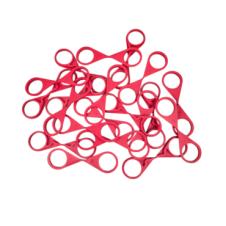 RED SINGLE POINT TWIN WHEEL NUT INDICATOR 33MM PKT 20