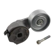 AUXILIARY BELT TENSIONER WITH METAL PULLEY