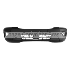 BLACK FRONT BUMPER WITH 6 CUTTING MARKS FOR SENSORS