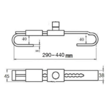 BLACK POWERED COATED CONTAINER LOCK