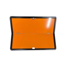 STEEL HORIZONAL FOLD ADR HAZARD WARNING HAZCHEM PLATE WITH RUBBER SURROUND