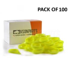 20MM WHEEL NUT INDICATOR YELLOW (PKT 100)