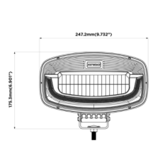 LED BLACK DRIVING LAMP WITH POSITION LIGHT