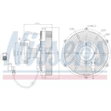 VISCOUS FAN CLUTCH HUB ONLY