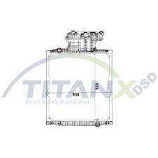 COOLANT RADIATOR WITH EXPANSION HEADER TANK
