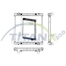 COOLANT RADIATOR WITH FRAME
