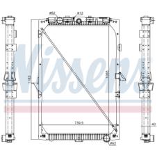 COOLANT RADIATOR WITH FRAME