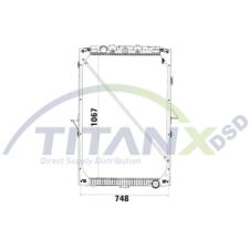 COOLANT RADIATOR WITH FRAME