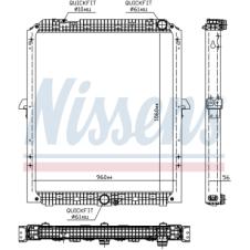 COOLANT RADIATOR WITH FRAME