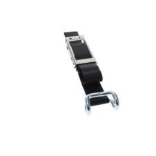 LOCKING 43MM BLACK CLOSED RAVE CURTAIN BUCKLE & STRAP