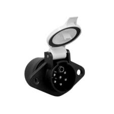 7 PIN S' TYPE PLASTIC SOCKET 24V
