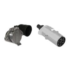 7 PIN 'N TYPE SCREW TERMINAL METAL PLUG & SOCKET 24V