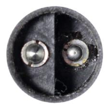 FRONT STRAIGHT ABS SPEED SENSOR BLACK PLUG