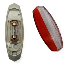 RED & WHITE SIDE MARKER LIGHT LAMP PASSENGER SIDE LH