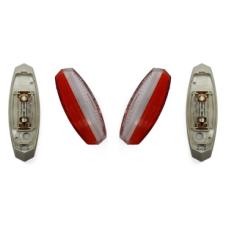 RED & WHITE SIDE MARKER LIGHT LAMPS (RH & LH)