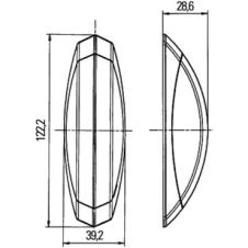 RED & WHITE SIDE MARKER LIGHT LAMPS (RH & LH)