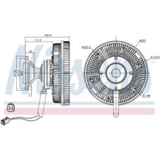 VISCOUS FAN CLUTCH HUB ONLY