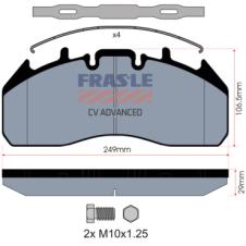 BRAKE PAD AXLE SET