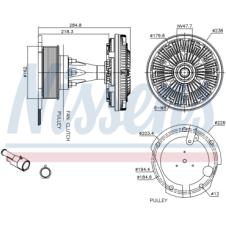 VISCOUS FAN CLUTCH HUB ONLY