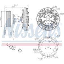 VISCOUS FAN CLUTCH HUB ONLY