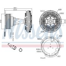 VISCOUS FAN CLUTCH HUB ONLY