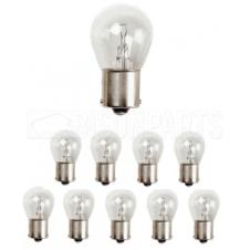SINGLE CONTACT TAIL LAMP BULB 12 VOLT (PACK OF 10)