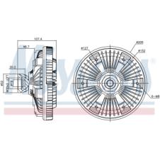 VISCOUS FAN CLUTCH HUB ONLY