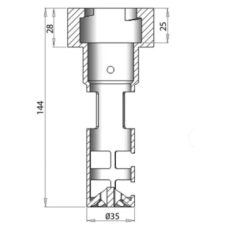 35mm Fuel Anti Syphon Device - Bayonet Fitting