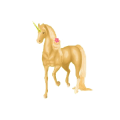 Unicornio de montar Pinto Pío Tobiano Bayo tostado