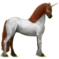Unicornio de montar Frisón Negro