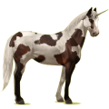 Unicornio de montar Apalosa Snowflake Bayo