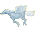 Pegaso de montar Trotón francés Bayo