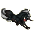 Unicornio de montar Mustang Gris tordo