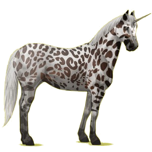 Unicornio de montar Pinto Pío alazán overo