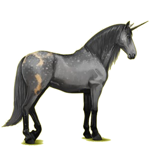Unicornio de montar Pura raza española Gris tordo
