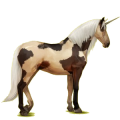 Unicornio de montar Pura raza española Bayo