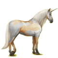 Unicornio de montar Pura raza española Gris claro