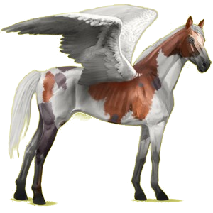 Pegaso de montar Pura sangre Alazán