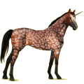 Unicornio de montar Pura sangre Alazán