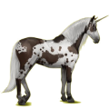 Unicornio de montar Pura raza española Negro