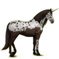 Unicornio de montar Pura raza española Gris tordo