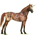 Unicornio de montar Pura sangre Gris ratón